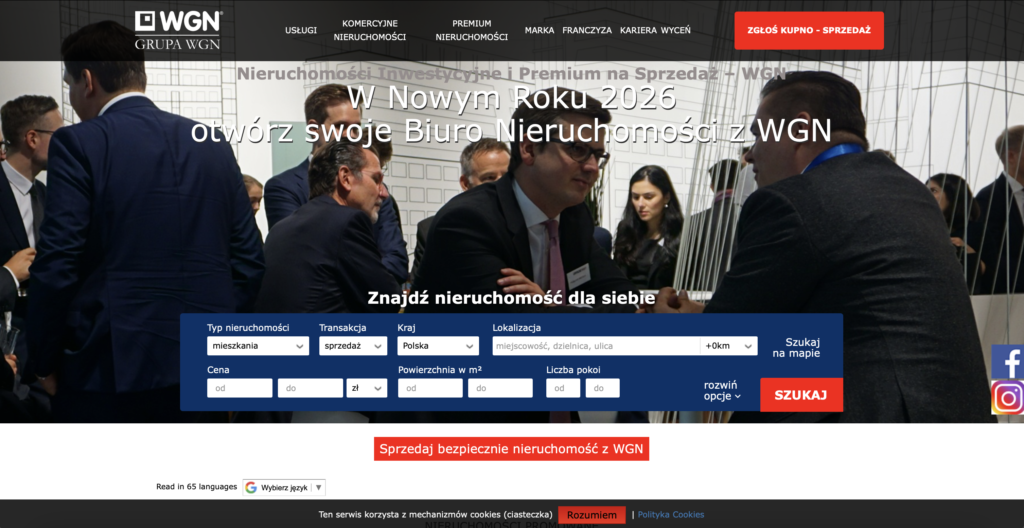 Spotkanie biznesowe w agencji nieruchomości WGN