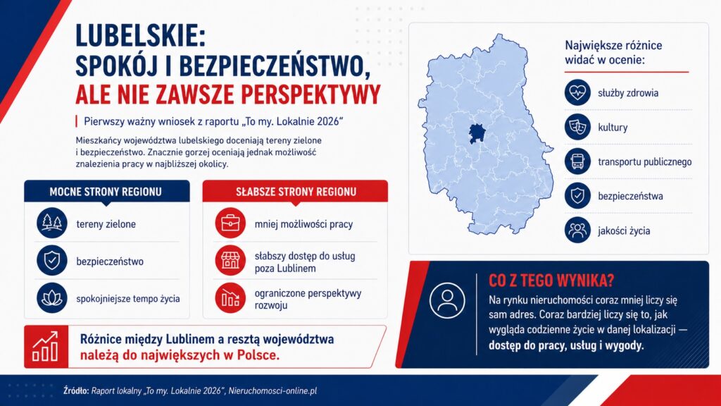 Infografika o województwie lubelskim – mocne i słabe strony