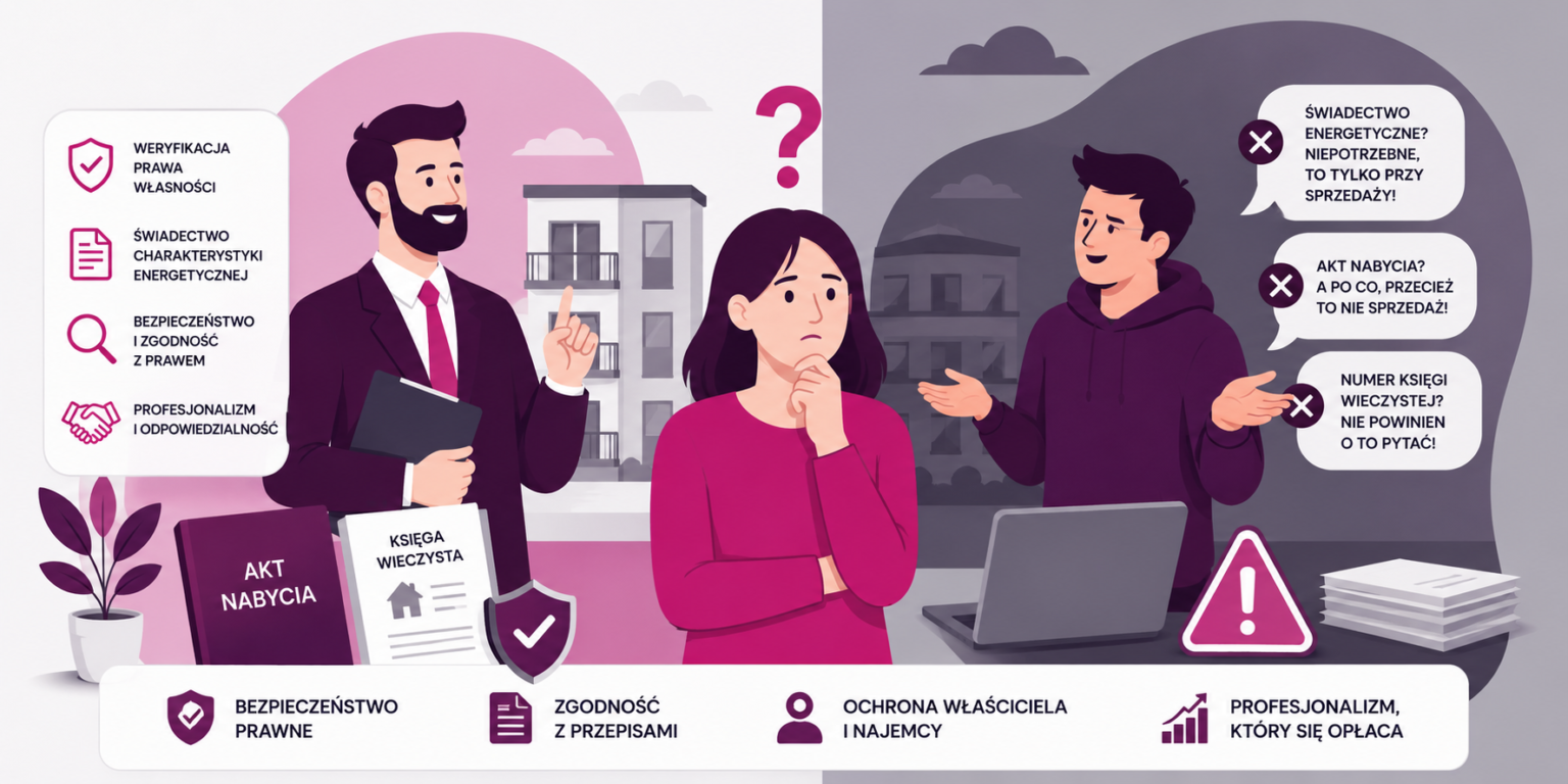 Porównanie profesjonalnego i nieprofesjonalnego wynajmu mieszkania