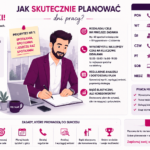 Infografika o skutecznym planowaniu dni pracy agenta
