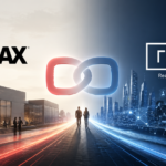 Logotypy RE/MAX i Real Brokerage w mieście