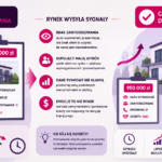 Infografika o dopasowaniu ceny nieruchomości do rynku